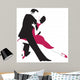 Couple Dancing Argentine Tango Wall Decal