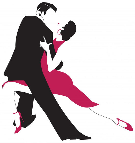Couple Dancing Argentine Tango Wall Decal