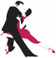 Couple Dancing Argentine Tango Wall Decal