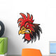 Angry Cartoon Rooster Wall Decal