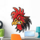 Angry Cartoon Rooster Wall Decal
