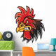 Angry Cartoon Rooster Wall Decal