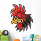 Angry Cartoon Rooster Wall Decal