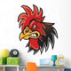 Angry Cartoon Rooster Wall Decal