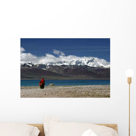 Namtso Lake Mountains Wall Decal