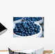 Close-up Image Blueberries inside Wall Decal
