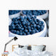 Close-up Image Blueberries inside Wall Decal