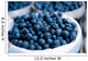 Close-up Image Blueberries inside Wall Decal
