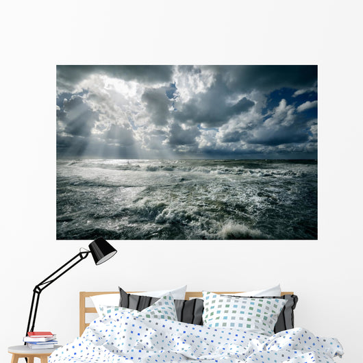 Rough Sea Wall Decal