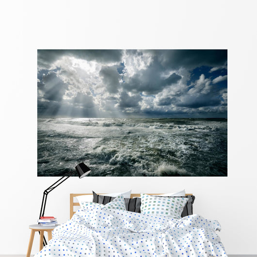 Rough Sea Wall Decal