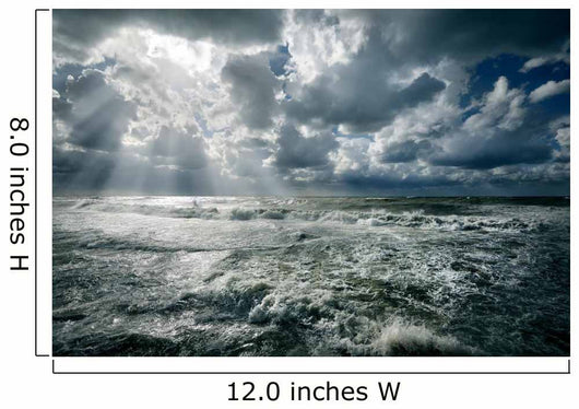 Rough Sea Wall Decal