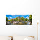 Canal and Bridge Amsterdam Wall Decal Panoramic Wall Decal
