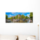 Canal and Bridge Amsterdam Wall Decal Panoramic Wall Decal