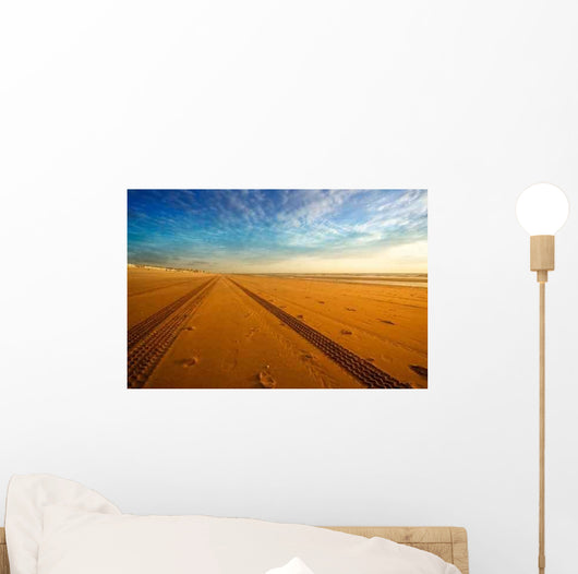 Tracks Beach Wall Decal