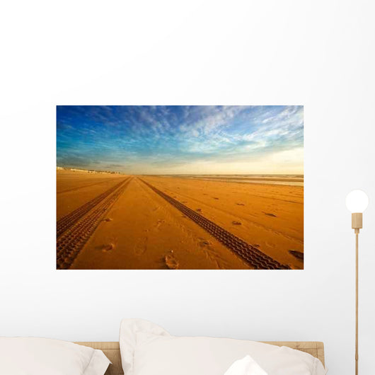 Tracks Beach Wall Decal
