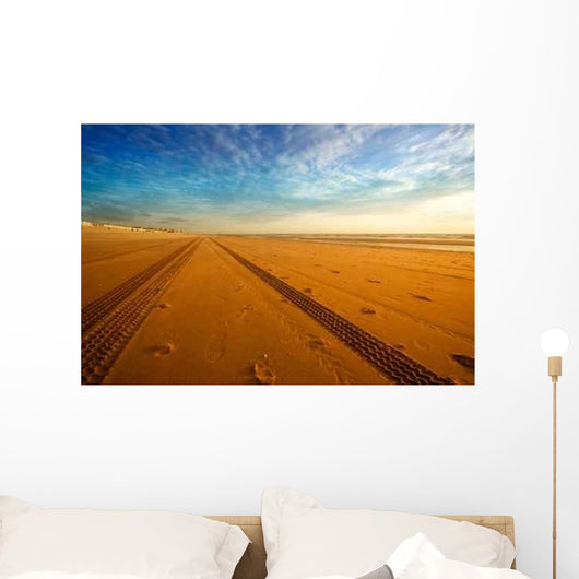 Tracks Beach Wall Decal