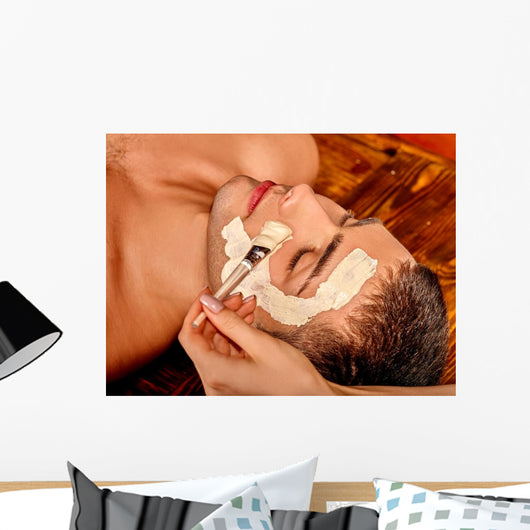 Clay Facial Mask Beauty Wall Decal