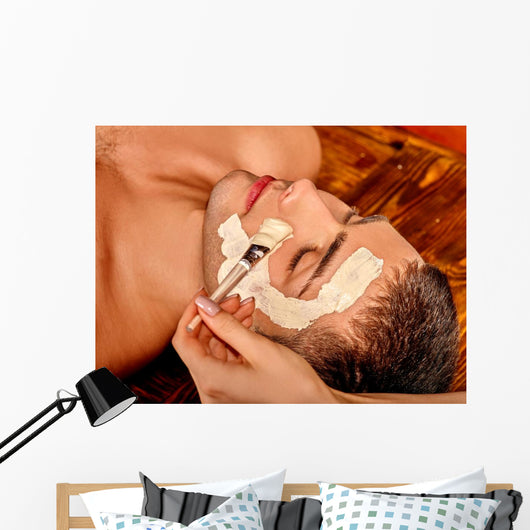 Clay Facial Mask Beauty Wall Decal