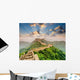Great Wall China with Sun Rays Wall Decal