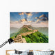 Great Wall China with Sun Rays Wall Decal