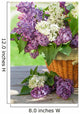 Colorful Lilac Flowers Basket Wall Decal