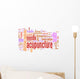 Acupuncture Word Cloud Wall Decal