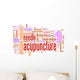 Acupuncture Word Cloud Wall Decal