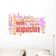 Acupuncture Word Cloud Wall Decal