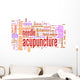 Acupuncture Word Cloud Wall Decal