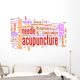 Acupuncture Word Cloud Wall Decal