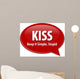 Kiss Acronym Word Speech Wall Decal