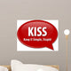 Kiss Acronym Word Speech Wall Decal