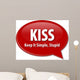 Kiss Acronym Word Speech Wall Decal