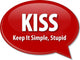Kiss Acronym Word Speech Wall Decal
