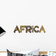 African Animal Patten Africa Wall Decal