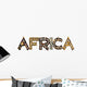 African Animal Patten Africa Wall Decal