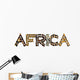 African Animal Patten Africa Wall Decal