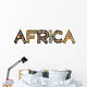 African Animal Patten Africa Wall Decal