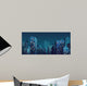 Night Cityscape Vector Illustration Wall Decal