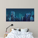Night Cityscape Vector Illustration Wall Decal