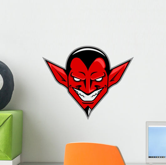 Classic Devil Head Wall Decal