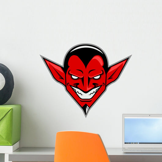 Classic Devil Head Wall Decal