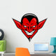 Classic Devil Head Wall Decal