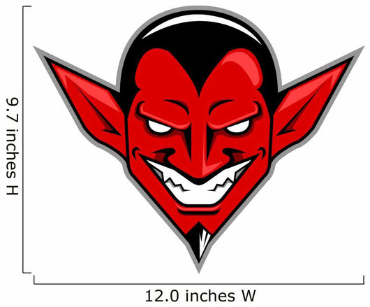 Classic Devil Head Wall Decal