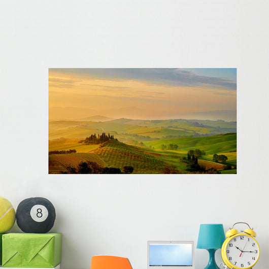 Beautiful Tuscany Hills Italy Wall Decal