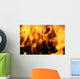 Flames Consuming Wood Wall Decal