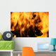 Flames Consuming Wood Wall Decal