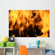 Flames Consuming Wood Wall Decal