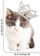 Cute Kitten Wearing Princess Wall Decal