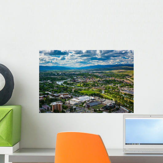Missoula from Mount Sentinel Wall Decal
